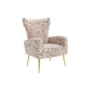 COOLMORE Accent Chair ,leisure single chair with Rose Golden feet