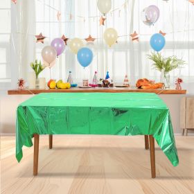 Aluminum Tablecloth Christmas Green