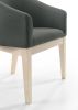 Neroli Gray Fabric Accent Chairs and Side Table Living Room Set