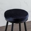 counter swing stool velvet Black color,barstools Set of 2