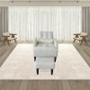 Redde Boo Brand New Modern Design Living Room Cream White Recliner Soft Cozy Sofa Chair With Ottoman