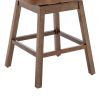 COOLMORE Bar Stools Set of 2 Counter Height Chairs with Footrest for Kitchen, Dining Room And 360 Degree Swivel