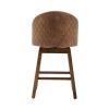 COOLMORE Bar Stools Set of 2 Counter Height Chairs with Footrest for Kitchen, Dining Room And 360 Degree Swivel