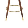 COOLMORE Swivel Bar Stools with Backrest Footrest ,with a fixed height of 360 degrees