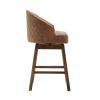 COOLMORE Bar Stools Set of 2 Counter Height Chairs with Footrest for Kitchen, Dining Room And 360 Degree Swivel