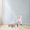 Redde Boo Brand New Modern Design Living Room Cream White Recliner Soft Cozy Sofa Chair With Ottoman