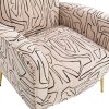COOLMORE Accent Chair ,leisure single chair with Rose Golden feet