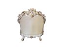 ACME Vendom Chair w/Pillow, Champagne PU & Antique Pearl Finsih LV01326