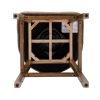 COOLMORE Bar Stools Set of 2 Counter Height Chairs with Footrest for Kitchen, Dining Room And 360 Degree Swivel