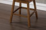 COOLMORE Bar Stools Set of 2 Counter Height Chairs with Footrest for Kitchen, Dining Room And 360 Degree Swivel