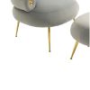 COOLMORE Velvet Accent Chair Modern Upholstered Armchair Tufted Chair with Metal Frame, Single Leisure Chairs for Living Room Bedroom