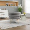 COOLMORE Velvet Accent Chair Modern Upholstered Armchair Tufted Chair with Metal Frame, Single Leisure Chairs for Living Room Bedroom