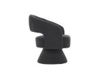 Swivel Accent Chair Armchair, Round Barrel Chair in Fabric for Living Room Bedroom,Grey Teddy