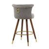 COOLMORE Swivel Bar Stools with Backrest Footrest ,with a fixed height of 360 degrees