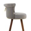 COOLMORE Swivel Bar Stools with Backrest Footrest ,with a fixed height of 360 degrees