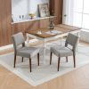 HOMEMAX Accent Chairs Set of 2, Velvet Chairs with Solid Woood ,Upholstered Dining Chairs for Living Room, Kitchen, Bedroom, Beauty Room,Dining room-