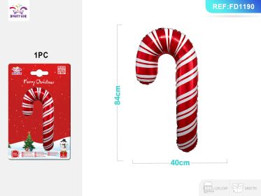 Christmas 18 Inch Circular Santa Claus Snowman Aluminum Foil Balloon 1PC (Option: 1pc)