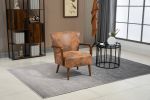 COOLMORE Wood Frame Armchair, Modern Accent Chair Lounge Chair for Living Room
