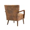 COOLMORE Wood Frame Armchair, Modern Accent Chair Lounge Chair for Living Room