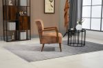 COOLMORE Wood Frame Armchair, Modern Accent Chair Lounge Chair for Living Room