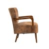 COOLMORE Wood Frame Armchair, Modern Accent Chair Lounge Chair for Living Room