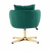 COOLMORE Home Office Desk Chair, Vanity Chair, Modern Adjustable Home Computer Executive Chair Swivel Task Chair for Small Space, Living Room, Make-up