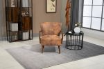 COOLMORE Wood Frame Armchair, Modern Accent Chair Lounge Chair for Living Room