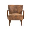COOLMORE Wood Frame Armchair, Modern Accent Chair Lounge Chair for Living Room
