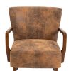 COOLMORE Wood Frame Armchair, Modern Accent Chair Lounge Chair for Living Room