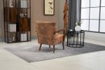 COOLMORE Wood Frame Armchair, Modern Accent Chair Lounge Chair for Living Room