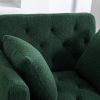 36.61'' Wide Modern Accent Chair With 3 Positions Adjustable Backrest, Tufted Chaise Lounge Chair, Single Recliner Armchair With Ottoman And Gold Legs