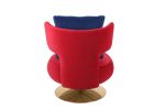 Swivel Accent Chair Armchair, Round Barrel Chair in Fabric for Living Room Bedroom