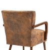 COOLMORE Wood Frame Armchair, Modern Accent Chair Lounge Chair for Living Room