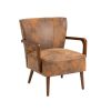 COOLMORE Wood Frame Armchair, Modern Accent Chair Lounge Chair for Living Room